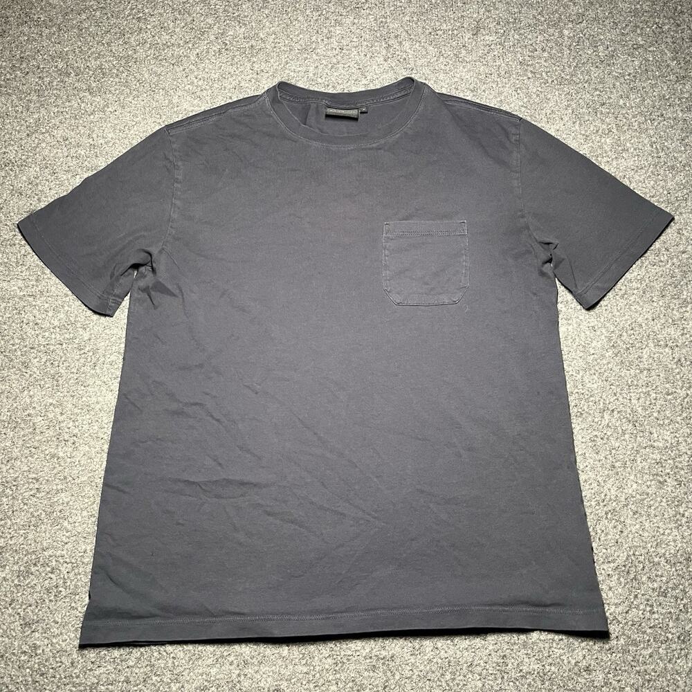 Richer Poorer Shirt Mens Small Gray Basic Tee Gym Casual Pocket Active Crew